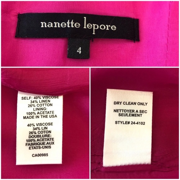 Nanette Lepore Fuschia Pink Ruched Body Dress - Picture 8 of 8